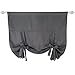 Deconovo Rod Pocket Panel Blackout Curtains Thermal Curtain for Living Room Dark Grey 46W x 63L One Panel