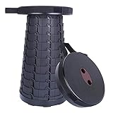 XIDENGLONG Folding Stool for Camping Portable Retractable Stools Telescoping Collapsable Lightweight Outdoor Travel Fishing Hiking Garden BBQ Indoor Stools
