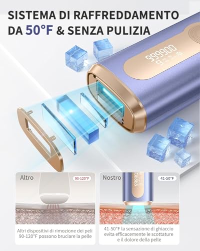 Haarlosy Pulsed Light Epilator with Cooling Function – 3 in 1 IPL Laser Epilator for Women and Men, 9 Adjustable Energy Levels Suitable for Body, Face, Armpits, Sensitive Legs LCN1210