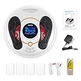 Foot Massager Machine - Newest Feeling from EMS (Electrical Muscle Stimulator) Feet Medical Care, Electric Massage Therapy, Relax Treatment Device for Calf Leg Blood Circulation and Plantar Fasciitis