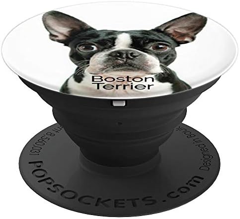 Boston Terrier Dog Lover Gift Puppy Chew Toy Dogs Pop Socket PopSockets PopGrip: Swappable Grip for Phones & Tablets