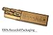 Doc Omega Biodegradable Bamboo Toothbrush with BPA Free Medium Bristles and 1 Bamboo Travel Case, Recycled Packaging