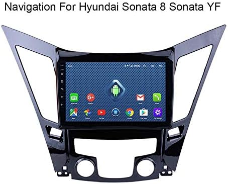 HARBERIDE Car GPS Navigation Vehicle GPS Navigation Car System for Hyundai Sonata 8 Sonata YF 2010-2015 9 Inch Touch Screen Multimedia Support WIFI Bluetooth Hands-free Calling