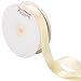 LaRibbons 1 Inch Wide Double Face Satin Ribbon - 25 Yard (810-Ivory)