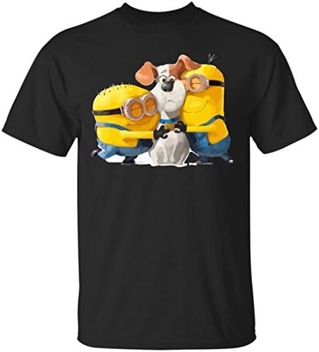 The Secret Life Of Pets Max Minion Cute T-Shirt Funny Tee Gift Shirt-Unisex