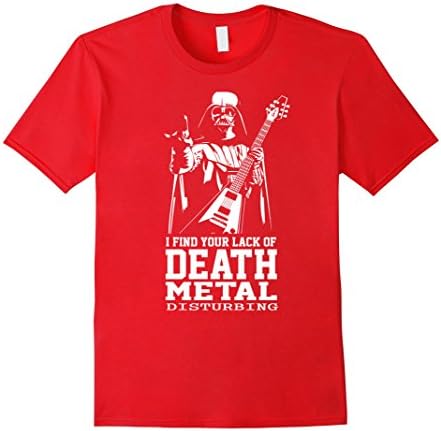 Men's Death Metal - Death Metal T-shirts - Death Metal Disturbing Medium Red