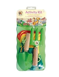 Tierra Jardín 7-lp472 Little Pals Kids Pinta tu propio Funky Raincoat, Rosa y Verde, un tamaño, 3 5 años, Verde