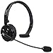 Jumbl BH21 Over the Head Hands Free Truckers Wireless Bluetooth Headset, For Truck Car Drivers, Cell Phones and More,Black