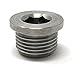 Oxygen Sensor Plug Stainless Steel M18 x 1.5 Metric Threading with Copper Washer