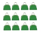 3 In GREEN METAL COWBELL - DZ