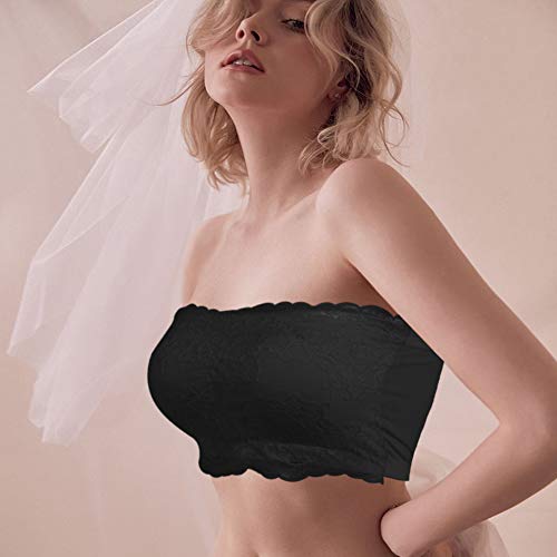 image for Molemsx Strapless Bra, Tube Bra, Women's Girl's Strapless Bandeau BraP