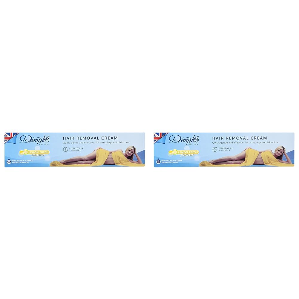 Dimples Hair Removal Cream Lemon Fresh - 50 ml (Pack of 2)