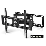 SIMBR TV Wall Mount Bracket with Full Motion Double Articulating Arm for Most 32-70 Inches LED, LCD and Plasma TVs up to VESA 600x400mm and 110 LBS, with Tilt, Swivel, and Level Adjustment