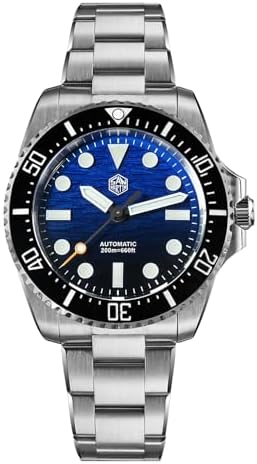 Amazon.com: San Martin Mens Watch - SN0116B 39.5mm Sapphire