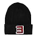 Eminem Big E Logo Knit Cuffed Knit Beanie Hat - Black