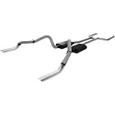 Flowmaster 17139 American Thunder Crossmember-Back Exhaust Kit 2.5 Inch Aluminized Steel 304 Stainless Angle Cut Tips Compatible with 1969 Chevy Camaro and Pontiac Firebird with V8 engine