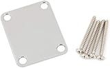 Fender 4-Bolt Vintage-Style Neck Plate Plain Chrome view 2