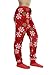 Women Fuzzy Plush Pajama Pants Sleepwear Snowflakes Holiday Print