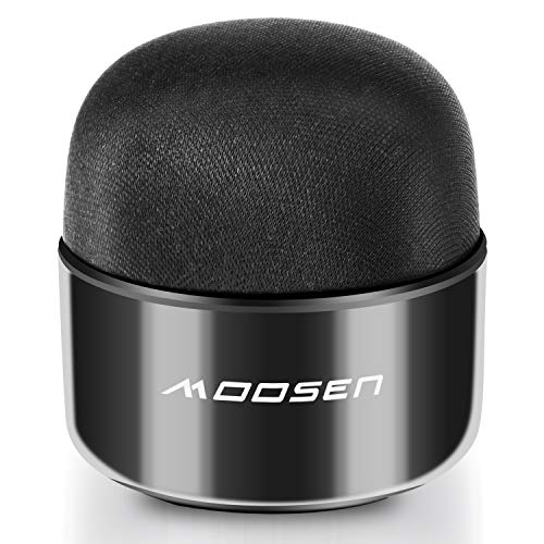Enceinte Bluetooth Portable, moosen Petit Haut-parleur Waterproof sans fil IPX5 avec son HD et Basses Profondes, Micro intégré, Radio et TWS, Mini Format de Poche Pour la Maison, le Voyage et la Plage