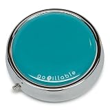 gopillable Teal Pill Box for Pocket or Purse