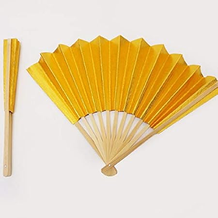 Amazon Co Jp イベント用扇子 両面金せんす 金 金 1本 ダンス 応援 運動会 せんす お絵かき 1394 おもちゃ