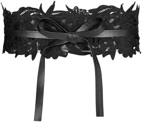 Boho bow belt corset S747 Apatico - Fiore Belt - Wide Waist Corset Belt With Satin  main image 3