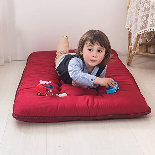 YOSHOOT Portable Toddler Travel Bed, Kids Memory Foam Floor Mattress Bed Foldable, Mattress for