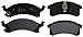 ACDelco Silver 14D506M Semi-Metallic Front Disc Brake Pad Set with Wear Sensor