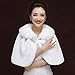 WDING Bridal Warm Fur Shawl White Wedding Bolero Wrap Cape Stole Women Coat
