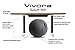 Vivora Luno - Sitting Ball Chair for Office, Dorm, and Home, Lightweight Self-Standing Ergonomic Posture Activating Exercise Ball Solution with Handle & Cover, Classroom & Yoga