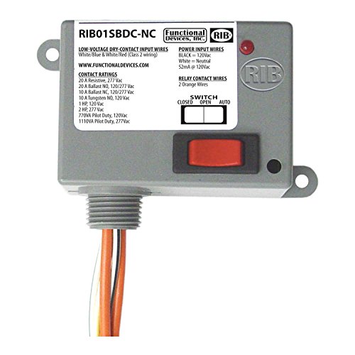 Encl. Relay, Class 2 Dry Contact input, 120Vac pwr, Plug In Relays