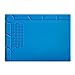 Kaisi S-130 Insulation Silicone Soldering Mat Repair Mat, Heat Resistant Silicone Work Mat 932&deg;F with Scale Ruler and Screw Position for Soldering, Cellphone Electronics Repair, Size: 13.8 x 9.8 inch primary