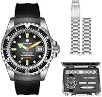 ENRIVA Men's 1000 Meters Automatic Pro Dive Watch Diving Watches Self-Wind Professional Diver Watches Mens with DIY...
