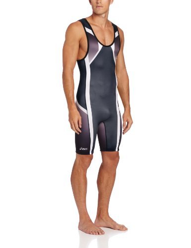 ASICS Men's Conquest Wrestling Singlet, Navy, 3X-Large