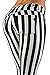 Black & White Striped Classic Sexy Skinny & Bootcut Jeans Junior & Plus Size