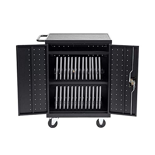 Pearington 30 Bay Mobile Charging and Storage Cart for iPads