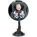 Suction Cup Car Baby Mirror, Ampper Adjustabe Long Arm HD Glass Convex Wide Angle Interior Rearview Baby Rear Facing Mirror (Frameless Round, 3.35