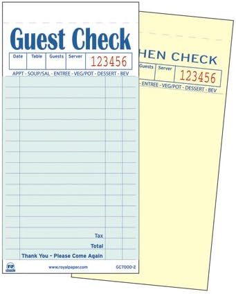 Royal Guest Check Book RPP GC7000-2