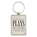 Commit To The Lord Proverbs 16:3 Black Metal Keychain Keyring Accessory for Women