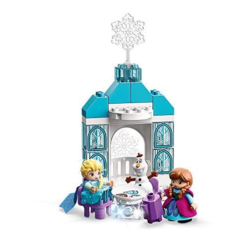 LEGO 10899 DUPLO Princess Frozen Elsas Eispalast, Bauset mit einem Leuchtstein, Prinzessin ELSA und Anna Mini-Puppen sowie Schneemann Figur, Spielzeuge für Jungen und Mädchen ab 2 Jahren – Bild 5