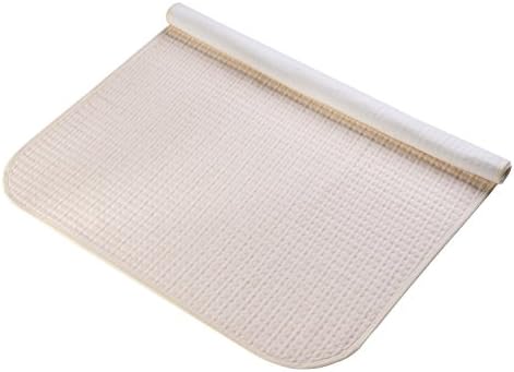 BUYBUYGO Baby Changing Mat Natural Colored Cotton - 4 Layers Waterproof Infant Reusable Diaper Changing Pad Cover for Travel and Home Portable Change Cover Crib Pads(35.4" x 27.5", Yellow)