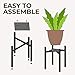Plant Holder for Indoor and Outdoor Plants - Plant Stands Indoor - Metal Indoor Plant Stand for Potted Plants and Flowers - Mid Century Plant Stand and Potted Plant Holder - Indoor Planter Stand