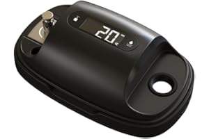 HumminGuru S-DUO Pro Ultrasonic Stylus Cleaner For Record Needles + Stylus Pressure Gauge, 110kHz Ultrasonic Record Needle Cleaner, Turntable Digital Stylus Force Scale for MM MC Cartridge (Black)