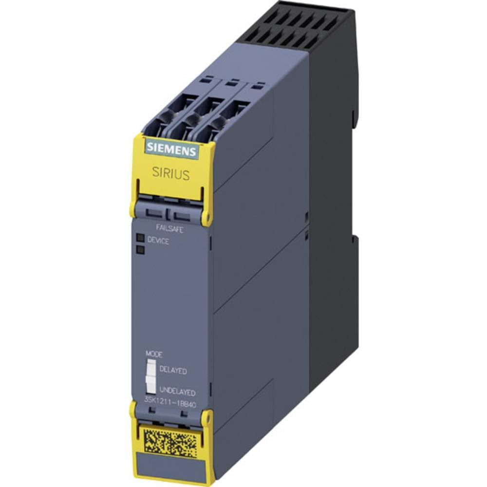 Siemens Sirius Safety Relay Output Extension 4RO, 4NO Contacts, 1NC Feedback, 24V DC, Screw Connection, White