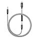 Headphone Adapter for iPhone,KEEZING 3.5mm Aux Cord Compatible with iPhone 6/7/8/X/XS Max/XR to Car Stereo/Speaker/Headphone,3 in 1Nylon Braided Aux Cable for car (New Version)
