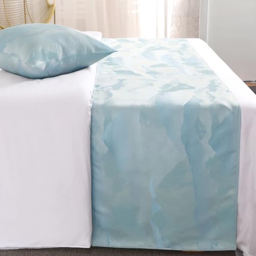 AMBERIS Bed Runners and Scarves, Modern Style Bed Scarf, Non-Fading, Soft (Cushion Covers Sold Separately)
