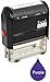 One Line Custom Rubber Stamp (Purple)