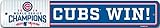 Chicago Cubs 2016 World Series Champions Street Sign 4