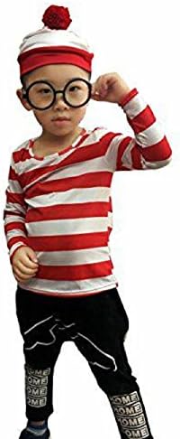 Taipin Where's Waldo Costume Adult Funny Sweatshirt Hoodie Outfit