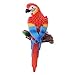 MagiDeal Simulation Parrot Bird Sculpture Wall Hanging Macaw Resin Crafts Handmade - Red #2
